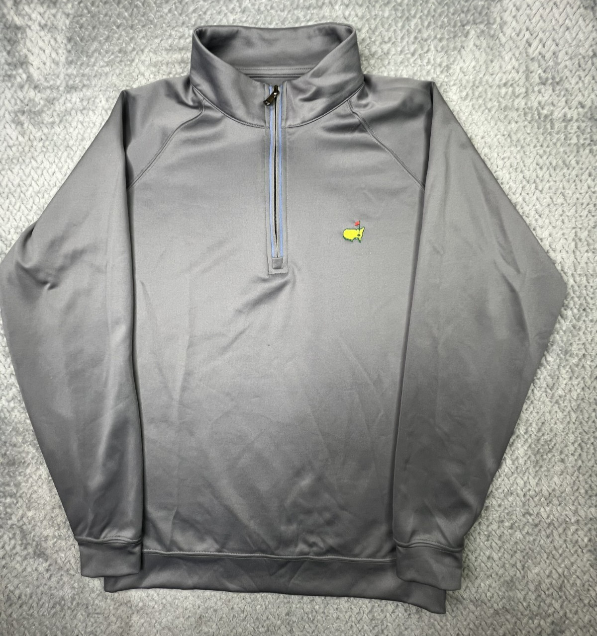 Masters Tech Quarter Zip Pullover Gray Augusta Na… - image 1