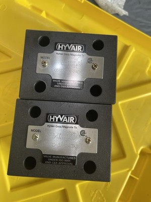 2-HYVAIR D05 VALVE D05SD-3A-24D-35 DOUBLE SOLENOID HYDRAULIC Block