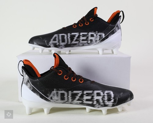 Botines de fútbol Adidas Adizero Scorch 2 Miami Hurricanes PE talla 9,5 (GY5676) - Imagen 2 de 9