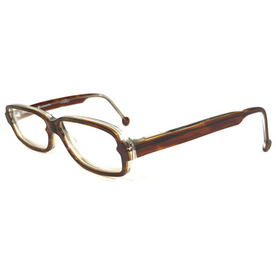 Vintage La Eyeworks Brille Rahmen PANTER 961 Brown Horn Klar 54-15-125