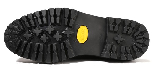 Mocasines Firenze Atelier para hombre Wallabees de cuero negro punta moc derby suela vibram - Imagen 12 de 18