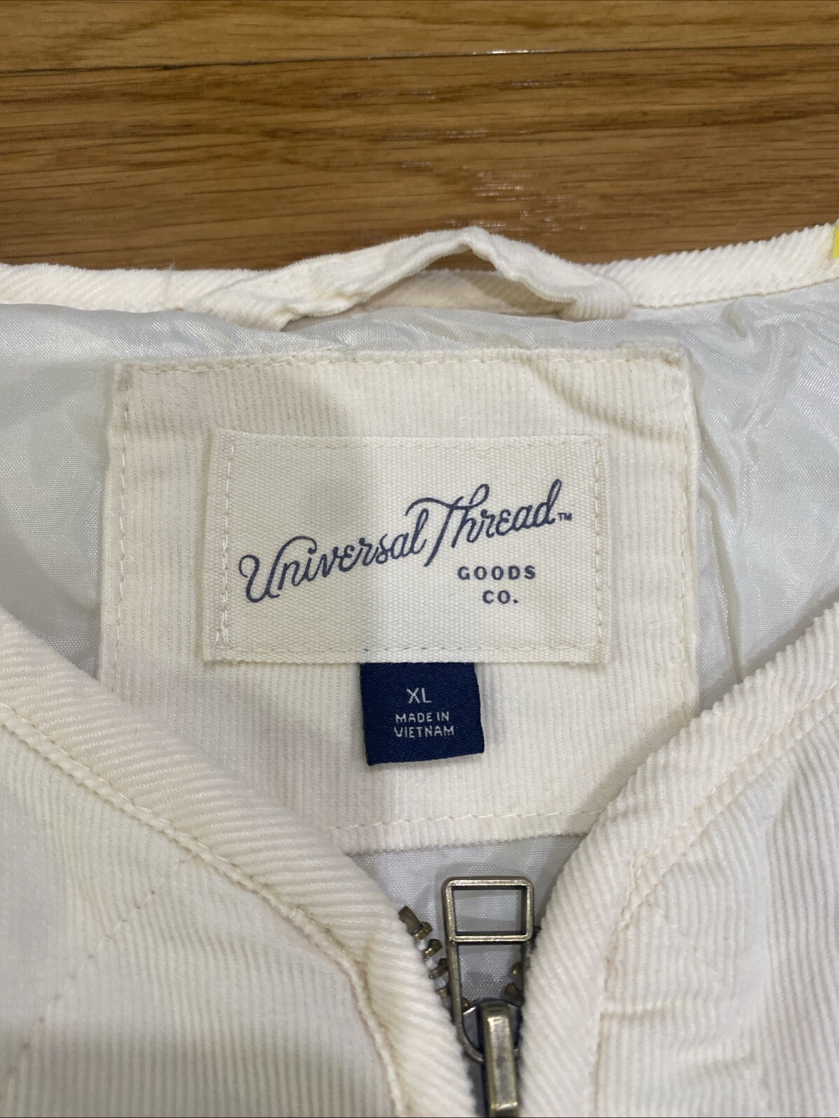 Universal Thread Cream Full Zip Drawstring Pocket… - image 2