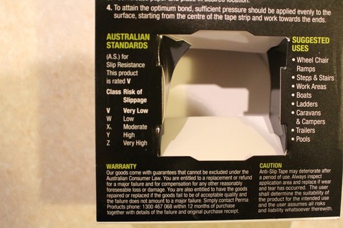 10m Commercial Quality CAUTION SIGN Anti Non Slip High Grit Adhesive Tape VALUE! - Picture 3 of 5