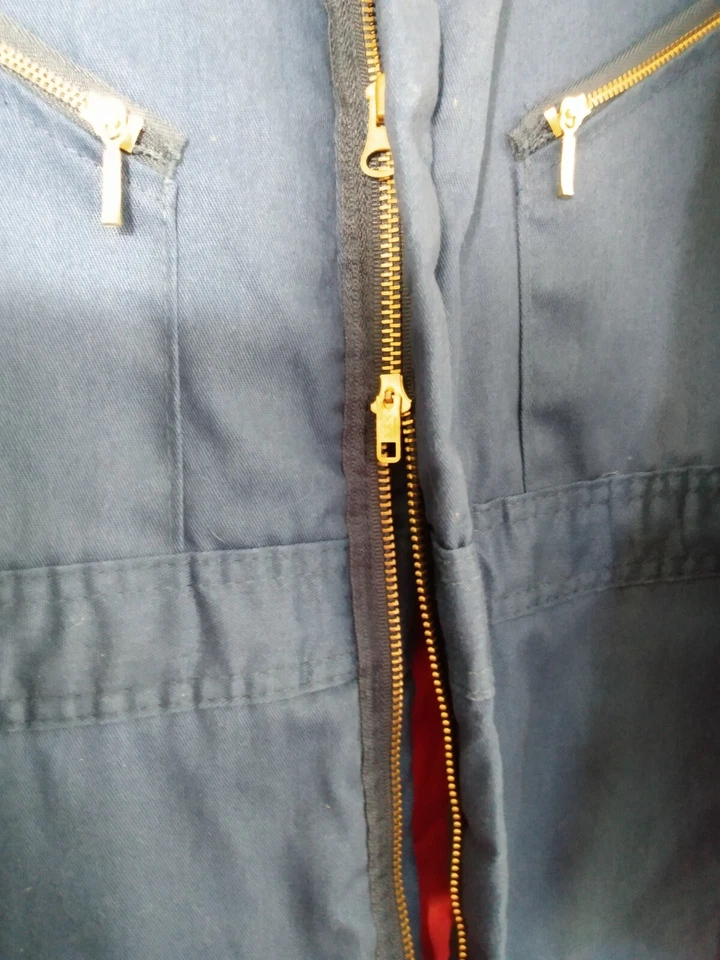 Vintage Walls Blizzard Pruf Insulated Coveralls Size XL - One Piece Blue  - Image 4 of 4