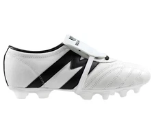Soccer Cleats Manriquez Authentic Leather White/Black Made in Mexico