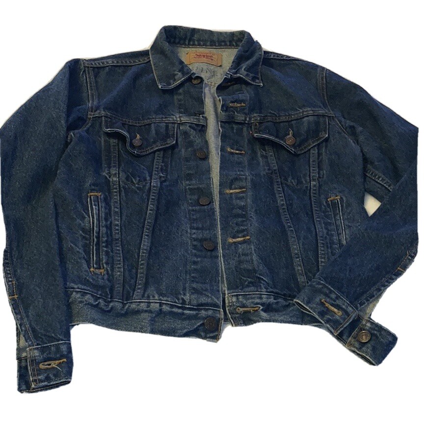 Men's Size 40 Levi Strauss Levi's Denim Blue Jean Jacket Made in