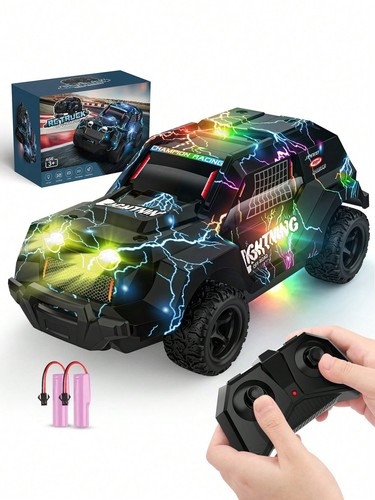 1/24 Off-Road RC Car, 2.4GHz Trucks, LED Lightning, Racing Truck, Gifts for Boys