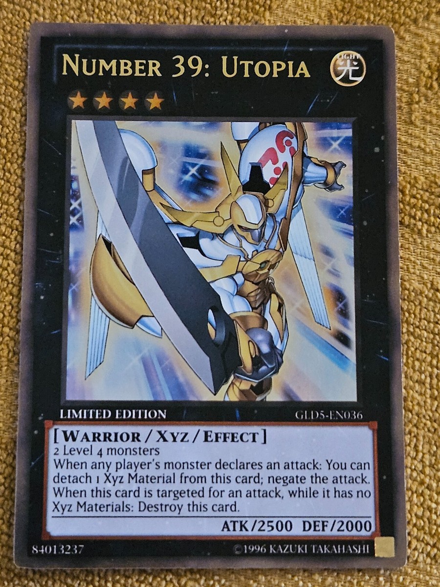 Yugioh Number 39: Utopia GLD5-EN036 Limited Edition | eBay