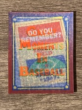 1988 Score GREAT MOMENTS IN BASEBALL Do You Remember - Jackie Robinson #42 Of 56