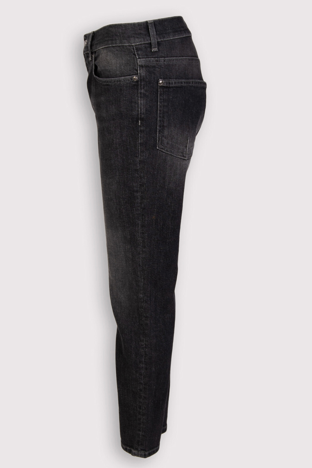 RRP€150 COSTUME NATIONAL Jeans W31 Stretch Black Colored Wash Logo