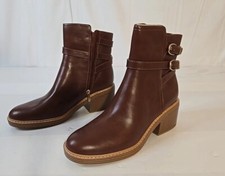 Sz 9.5 M Marc Fisher Women's Boots MARIETA 2 Faux Leather Zipper Ankle Shoes New