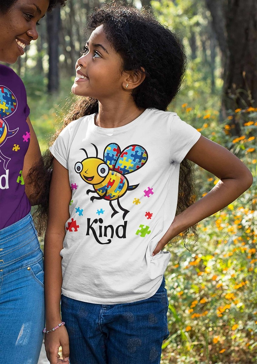 Kids autism shirt bee kind shirt autism t shirt be kind shirt cute ...