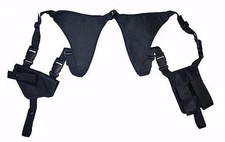 Concealed Double Shoulder Holster w/ Pouch Fits .380 .45 Mini 9/.40 Size 06 268B