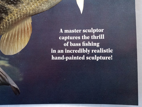 BACKWATER BASS George Kruth DANBURY MINT BROCHURE Freshwater Trophies Collection - Picture 13 of 24