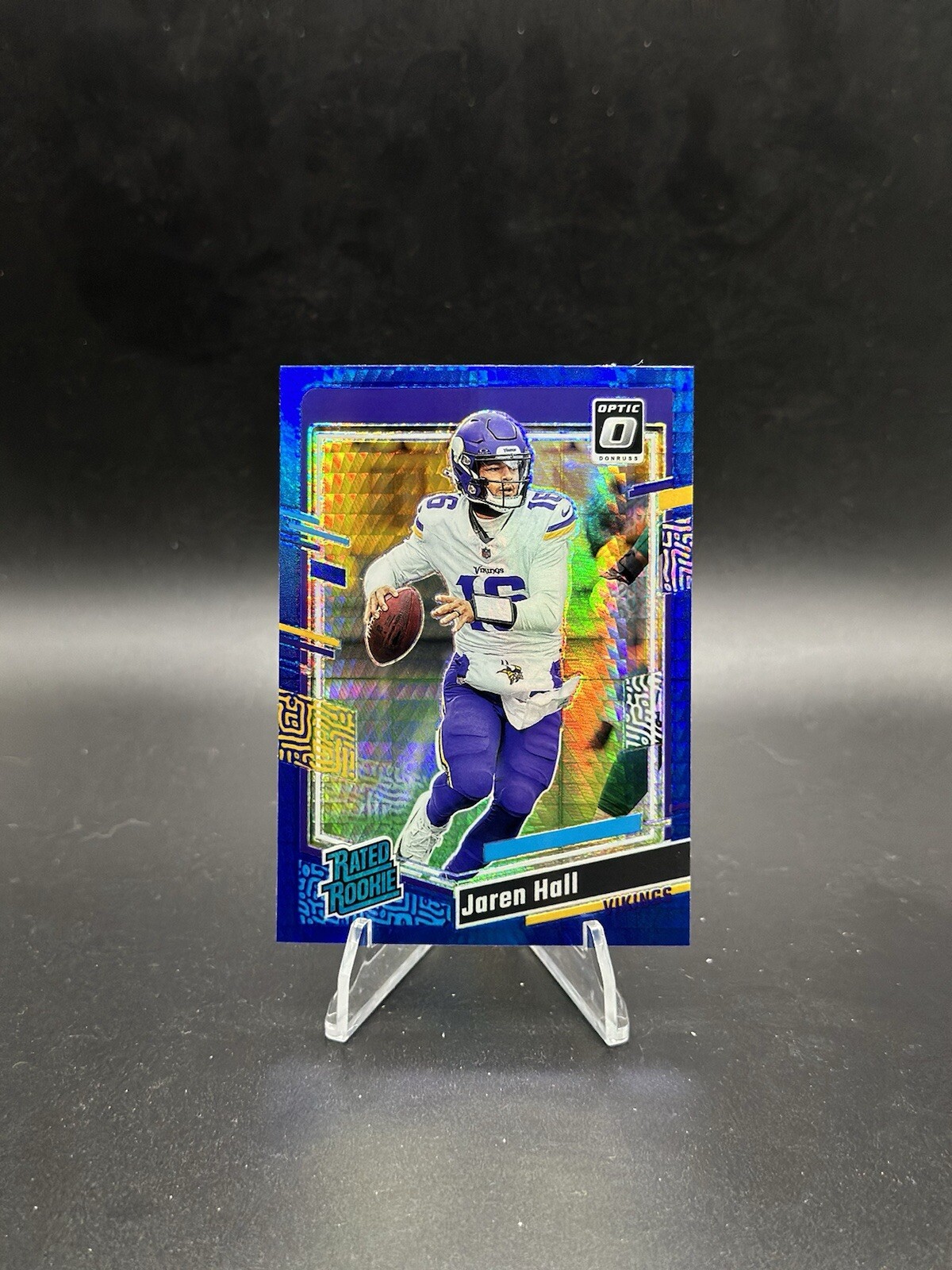 2023 Donruss Optic Jaren Hall Rated Rookie Blue Hyper #270 Vikings