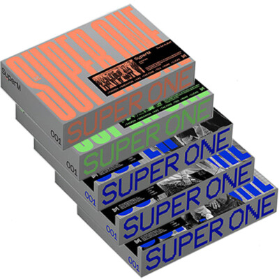 SUPERM SUPER ONE 1st Album RANDOM CD+Photo Book+2Booklet+3 Card+6F.Poster SEALED