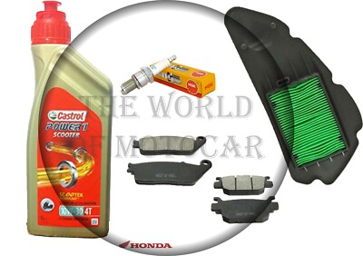 KIT TAGLIANDO OLIO CANDELA FILTRO ARIA CINGHIA RULLI HONDA SH