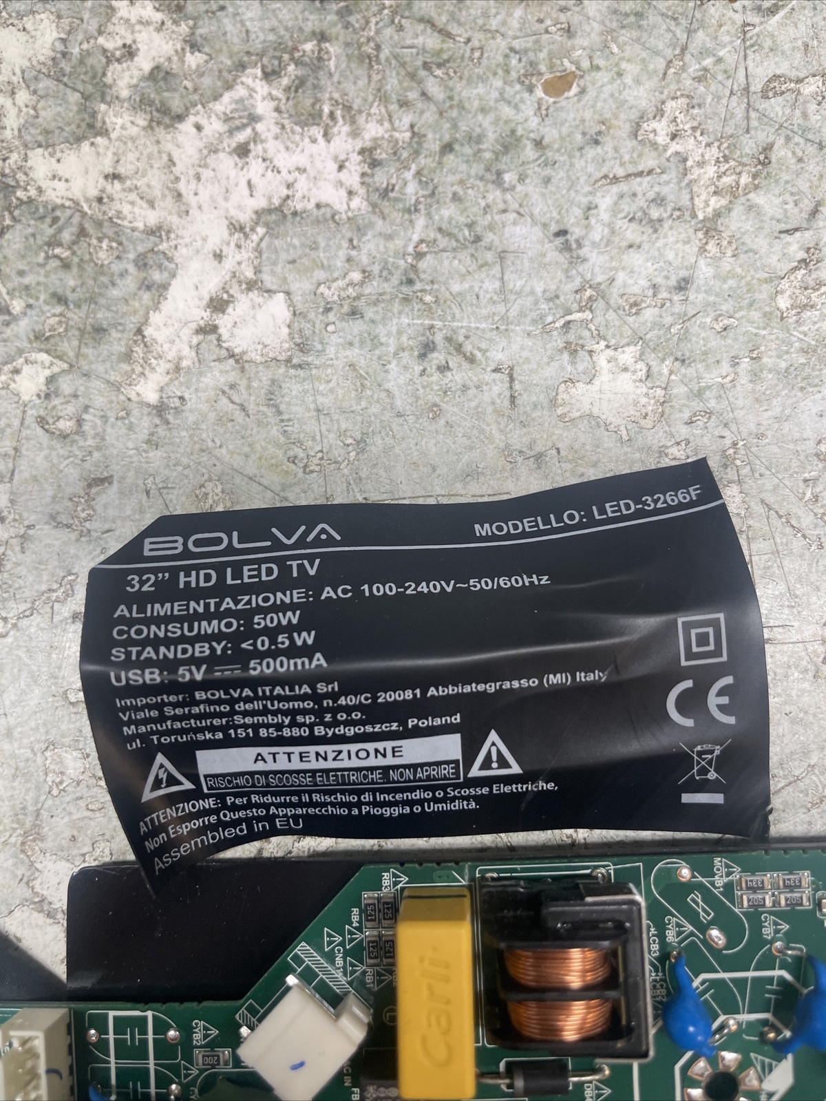 Tarjeta Madre Tp.ms3663t.pb751 Bolva Led-3266f | eBay