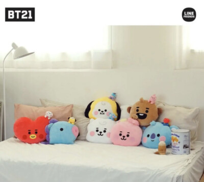 BTS BT21 TATA Rj Sitting Cushion Plush Line Friends Official