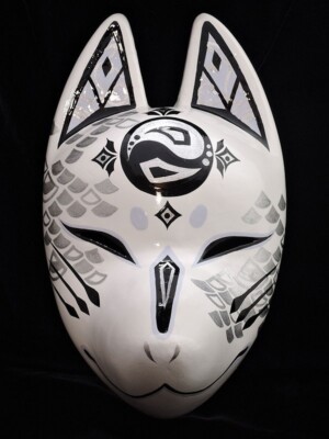Komendo Full Face Fox Kitsune Mask 