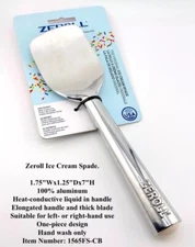 NEW Zeroll Ice Cream Spade 1.75"Wx1.25"Dx7"H 100% aluminum SEALED