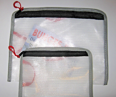 Reißverschlussbeutel, Kleinkramtasche, mit 2 Schlaufen, A5 und A6, Folder Sys