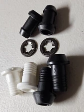 Ski POLE Baskets -COLLARS (nipples)+Metal 8pc KIT. All Collars (nipples) to fit.