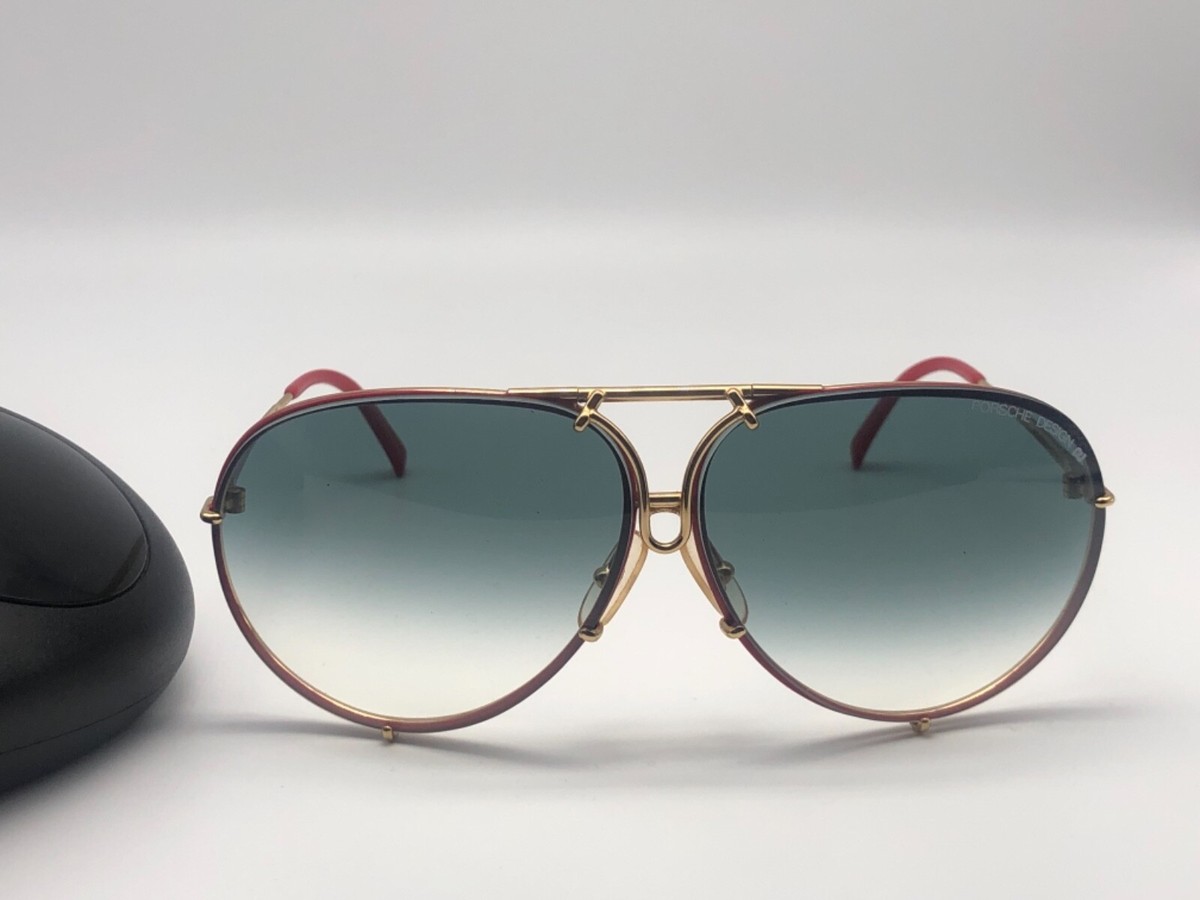 Vintage Carrera Porsche Design 5623 Large Aviator Black Sunglasses +2 Lens Case PORSCHE DESIGN by CARRERA 5623 40 Austria 80 main image 3