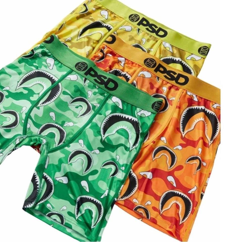 Paquete de 3 calzoncillos boxer multicolores PSD Warface Emerald para hombre talla S NUEVO Foto 2 de 4