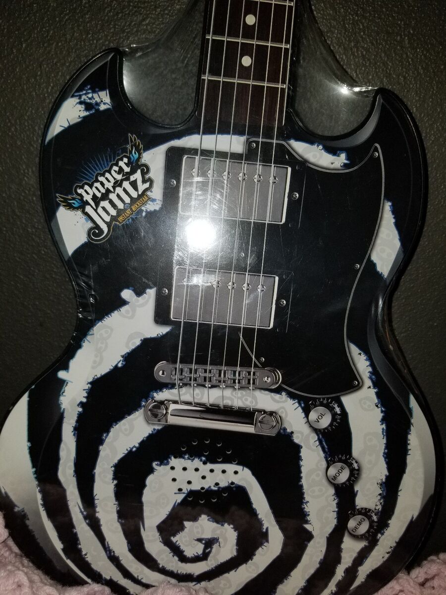 Paper Jamz Series 1 Style 6 Instant Rock Star Guitar Black Paper Jamz Series 1 Style 6 Instant Rock Star Guitar Black