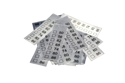 25 Textiletiketten Universal ''Kindergrößen'' 50-86