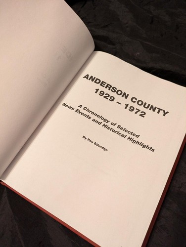 Anderson County South Carolina History & news events 1929-1972 by Roy Ethridge - Picture 2 of 8