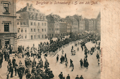 Postcard *, mountain festival in Schneeberg i.Sa. July 22, 1911 (AB)20250