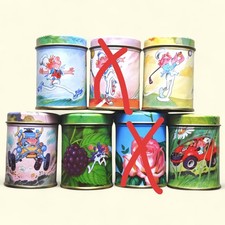 I Barattolini Mulino Bianco N.5 Vuoti Vintage Anni 90 Collezione 