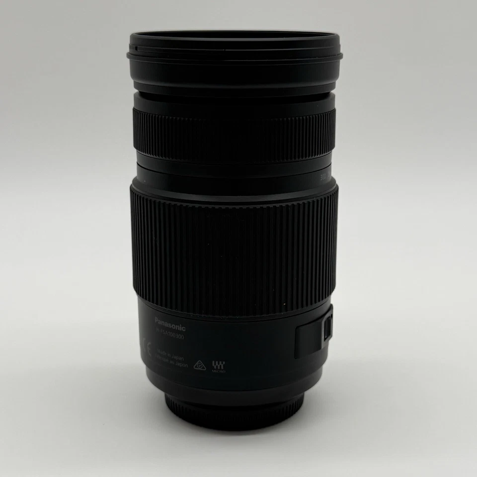 Panasonic Lumix G Vario 100-300mm F/4.0-5.6 II AF OIS Telephoto Zoom Lens W/Hood - Image 2 of 4