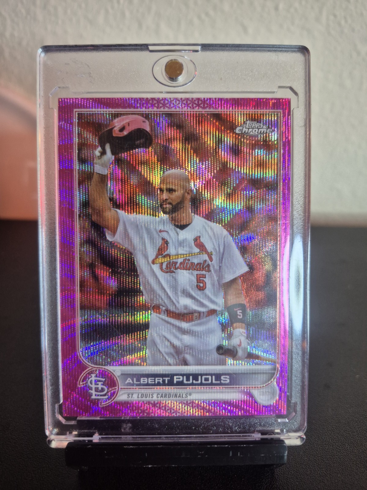 ALBERT PUJOLS 2022 Topps Chrome Update PINK WAVE REFRACTOR #USC-50 Cardinals