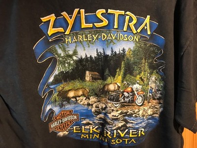 Harley Davidson t-shirt, original Dealer , Elk River, Minnesota, XL