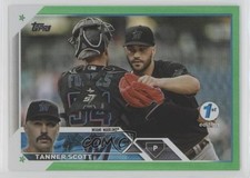 2023 Topps Series 1 1st Edition Green Foil 11/150 Tanner Scott #18 0c2