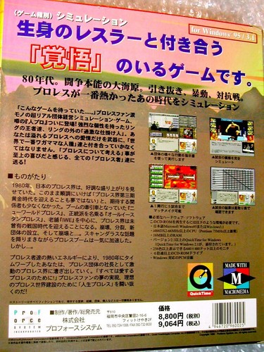 Life Pro Wrestling PC Game CD-ROM Boxed Simulation Japan Retro Rare - Picture 3 of 10