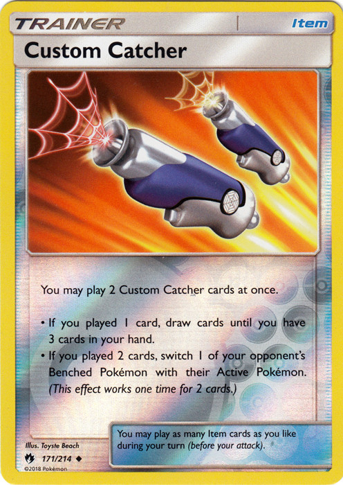 Custom Catcher 171/214 Lost Thunder Pokemon TCG Reverse Holo