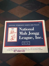 1997-98 National Mah Jongg League Card/Rule Standard Print