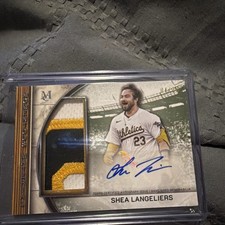2025 Museum Collection Shea Langeliers Momentous Material Jumbo Patch Auto /25