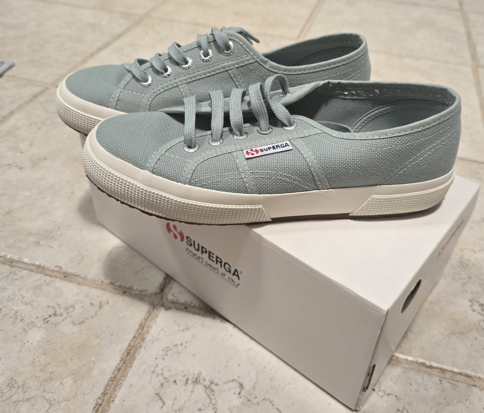 SUPERGA 2750 COTU classic, Size 38/7.5, Blue Gray, NIB