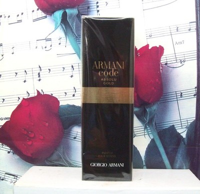 Armani Code Absolu Gold By Giorgio Armani 3.4 OZ. Parfum Pour Homme Spray.