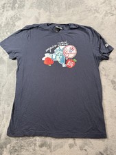 New York Yankees Shirt Mens XL Navy Blue MLB Baseball Empire State New Era
