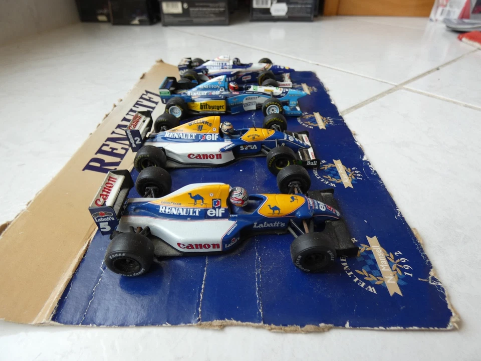 Coffret Renault F1 Williams FW14 FW15 FW18 Benetton B195 1/43 Onyx Minichamps - Immagine 3 di 4