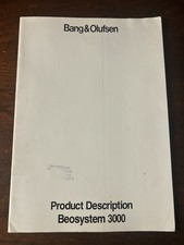Bang  Olufsen Beosystem 3000 Turntable Product Description Original OEM B O