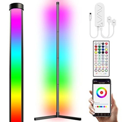 ECO4LIFE WiFi Smart Floor Standing LED Lamp RGB Color Changing LC210 - Black