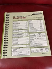 Thomson Reuters QuickFinder Handbook 2024 Tax Planning For Individuals 1040