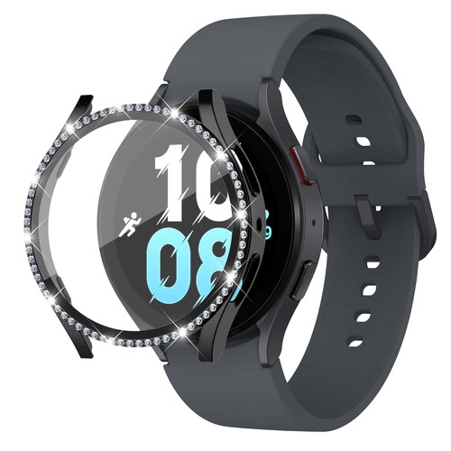 Samsung Galaxy Watch 5 verre trempé intégré incrustation diamant simple rangée - Photo 26 sur 37
